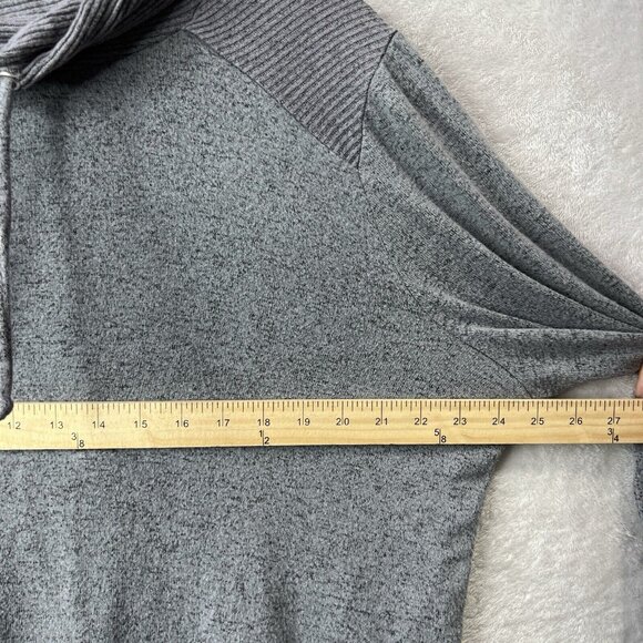 Chico’s Weekend Sweater Womens XL Gray Cowl Neck Soft Cozy Oversized Relaxed - Picture 5 of 10